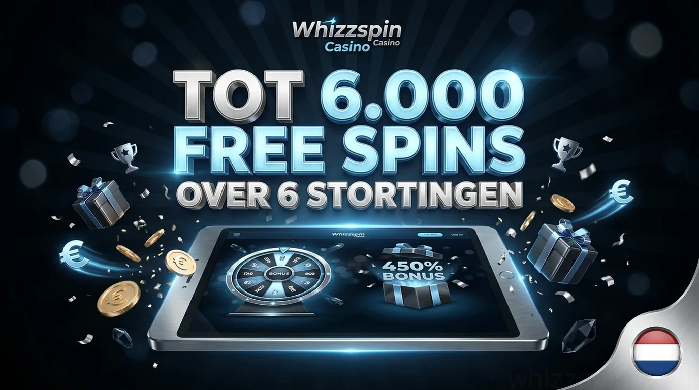 TOT 6.000 FREE SPINSOVER 6 STORTINGEN